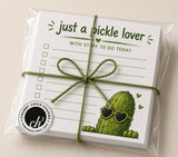 Just a pickle lover with stuff to do memo pad note pad sticky pad
