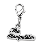 Officially Licensed H.D. Carlton Haunting Adeline, The Manipulator Pewter Bag Charm Clip