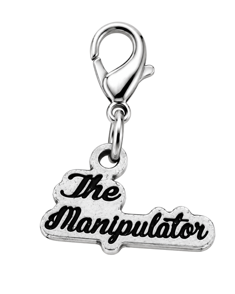 Officially Licensed H.D. Carlton Haunting Adeline, The Manipulator Pewter Bag Charm Clip