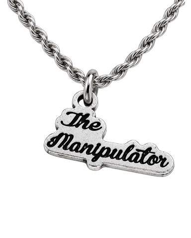 Officially Licensed H.D. Carlton Haunting Adeline, The Manipulator Pewter Charm Necklace
