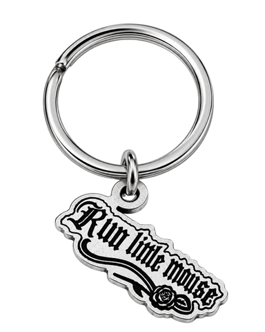 Officially Licensed H.D. Carlton Haunting Adeline, Run Little Mouse Pewter Keychain