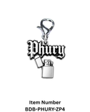 Licensed Phury "Primale" Bag Charm Clip