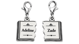 Officially Licensed H.D. Carlton Haunting Adeline, Adeline and Zade Pewter Bag Charm Clips Set