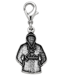 Officially Licensed H.D. Carlton Haunting Adeline, The Shadow Pewter Bag Charm Clip
