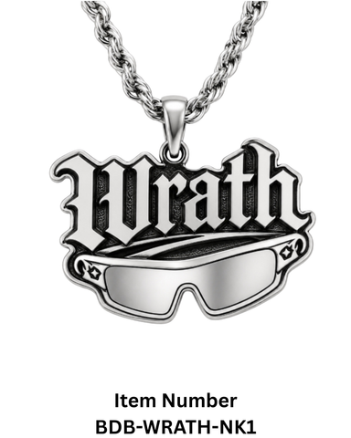 Licensed Wrath "The Blind King" Charm Necklace