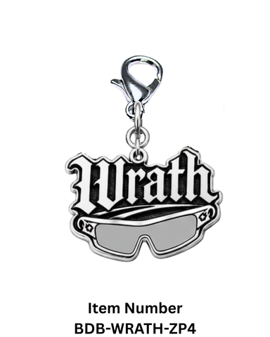Licensed Wrath "The Blind King" Bag Charm Clip