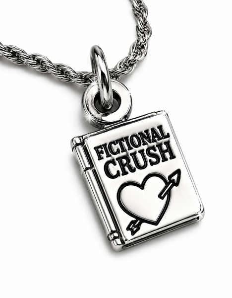 Fictional crush book 20" Chain Necklace  bookish booktok fiction romance