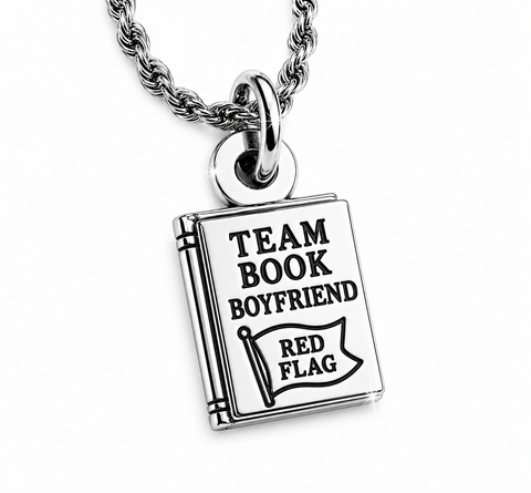 book 20" Chain Necklace bookish booktok fiction romance