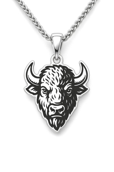 Buffalo head Single Charm Necklace
