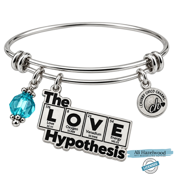 The Love Hypothesis Logo Charm Bangle | Officially Licensed Ali Hazelwood