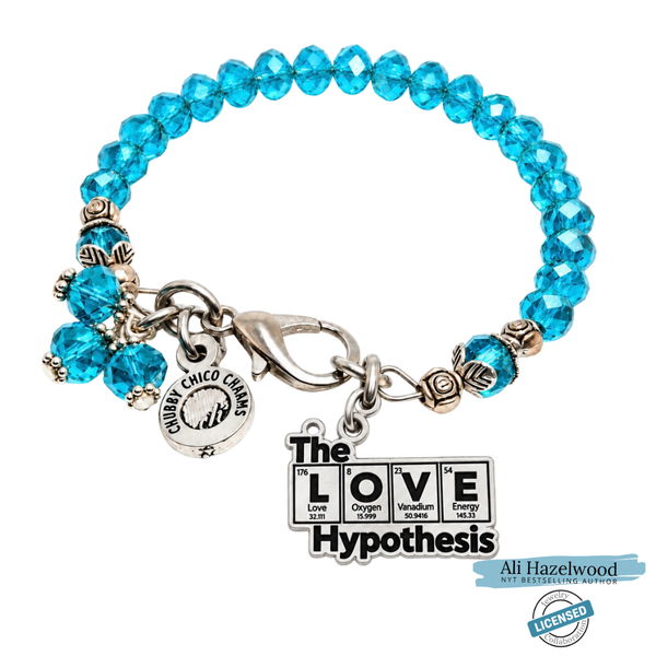 The Love Hypothesis Logo Charm Crystals Bracelet| Officially Licensed