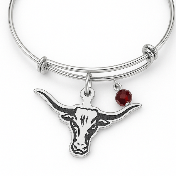 Aggie head expandable Bangles with crystal