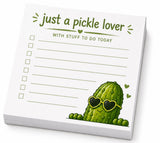 Just a pickle lover with stuff to do memo pad note pad sticky pad