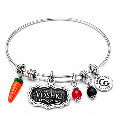 Voshki with carrot Invoking the Blood Bag charm bangle bracelet- Licensed