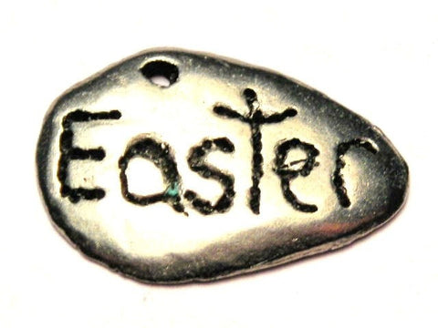 Easter Egg Genuine American Pewter Charm