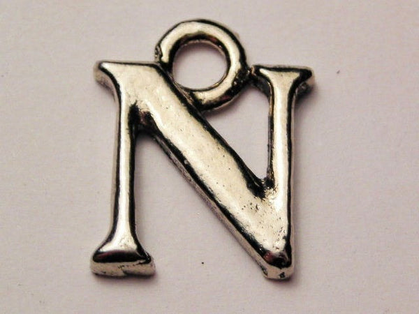 Initial N Genuine American Pewter Charm