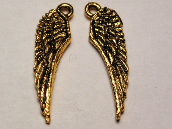 Pair Of Angel Wings Genuine American Pewter Charm