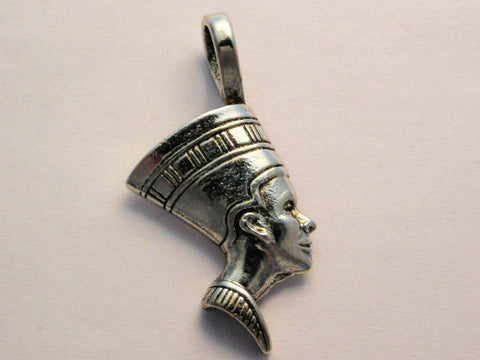 Nefertiti Pendant Genuine American Pewter Charm