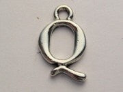 Initial Q Genuine American Pewter Charm