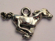 Running Stallion Horse Genuine American Pewter Charm