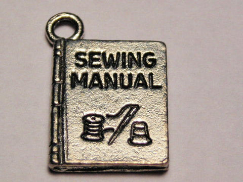 Sewing Manuel Genuine American Pewter Charm