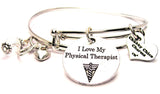 physical therapist bracelet, physical therapy bracelet, therapy jewelry, wife jewelry