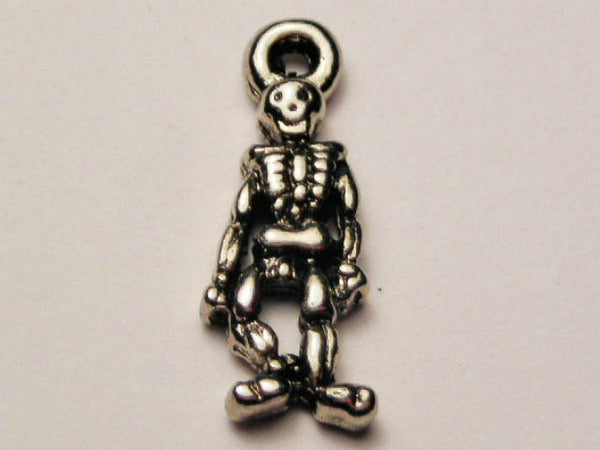 Skeleton Genuine American Pewter Charm