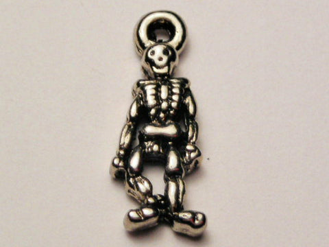 Skeleton Genuine American Pewter Charm
