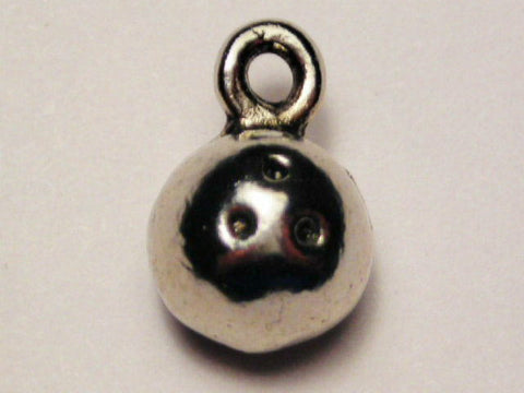 Small Bowling Ball Genuine American Pewter Charm