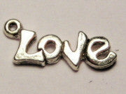 Small Love Genuine American Pewter Charm