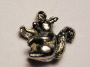 Squirrel Genuine American Pewter Charm