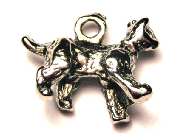 Stray Alley Cat Genuine American Pewter Charm