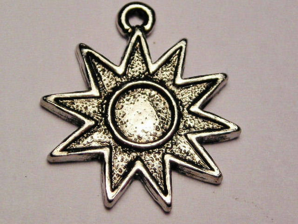 Sunburst Genuine American Pewter Charm