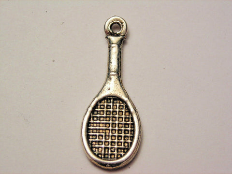 Tennis Racquet Genuine American Pewter Charm