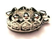 Princess Crown Style 2 Genuine American Pewter Charm