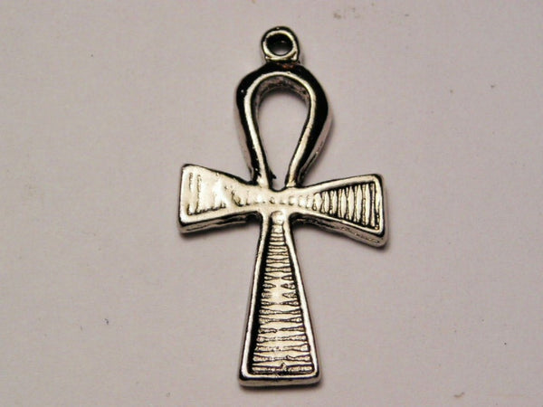 Large Ankh Genuine American Pewter Charm