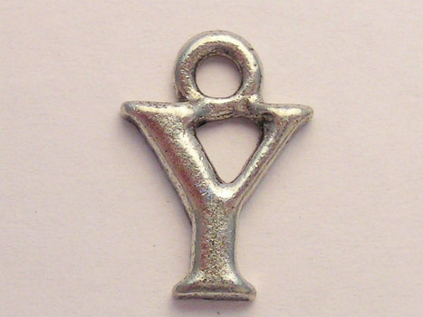 Initial Y Genuine American Pewter Charm