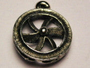 Wagon Wheel Genuine American Pewter Charm