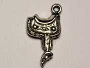 Mexican Style Saddle Genuine American Pewter Charm