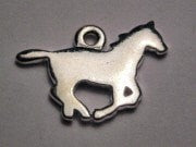 Horse Shadow Genuine American Pewter Charm