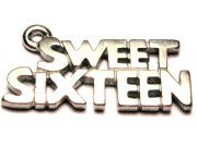 Sweet Sixteen Genuine American Pewter Charm