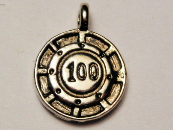 Poker Chip Genuine American Pewter Charm