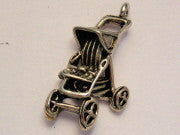 Stroller Genuine American Pewter Charm