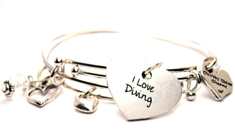 diving bracelet, diving jewelry, diver jewelry, sports bracelet, sports jewelry