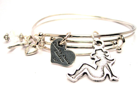 mud flap girl bracelet, trucker bracelet, truckers girl bracelet, 