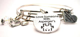 Aspergers bracelet, Aspergers jewelry, autism awareness jewelry, autism mom jewelry