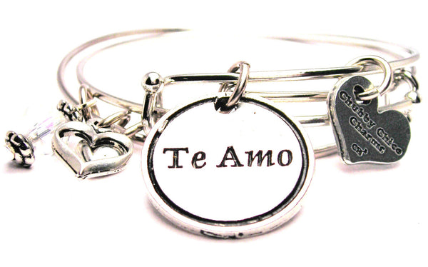 love jewelry, love bracelet, Spanish language jewelry, Spanish language bracelet