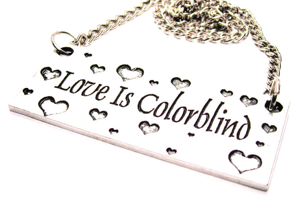 Love Is Colorblind Statement Platform Necklace