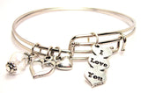 I love you bracelet, I love you bangles, I love you jewelry, love bracelet, love bangles, love jewelry