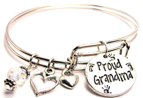 grandmother bracelet, grandmother jewelry, grandma bracelet, love bracelet, family member jewelry